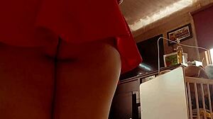 Miniskirt Upskirt Tease