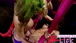 Lesbian Cosplay Lick