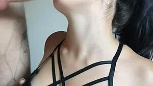 deepthroat tits cum