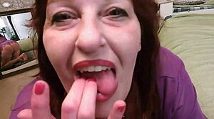 lipstick finger slurp