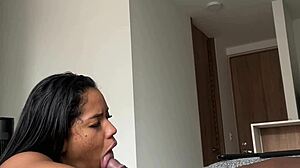 post work blowjob