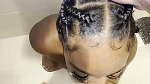 Shower Ebony Fuck