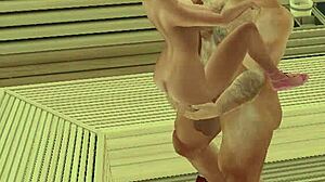 sauna cheerleader fuck