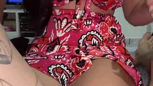 Pink Lingerie Handjob