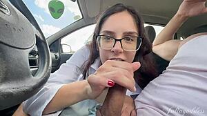 public car deepthroat