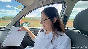 public car deepthroat