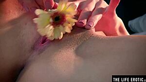 Flower Ass Masturbation