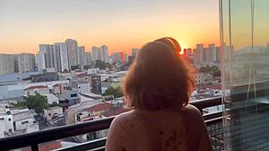 balcony slut fuck