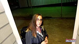 Nerdy Celeste Cock Suck