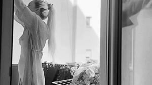 Chubby Balcony Exhibitionist