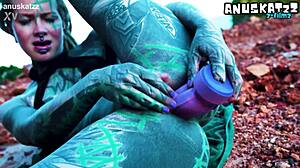 outdoor anal dildo