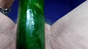 Granny Cucumber Fuck