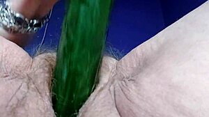 Granny Cucumber Fuck
