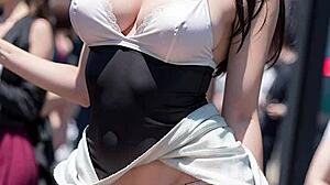 skirt panty tease