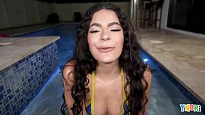 Pool Facial Fuck