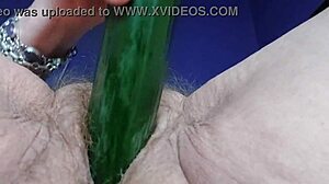Granny Cucumber Fuck