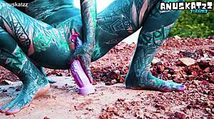 outdoor anal dildo