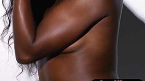 Petite Ebony Milf Strip