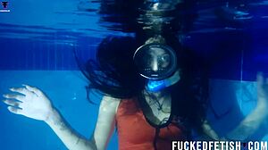 Underwater Mask Tease