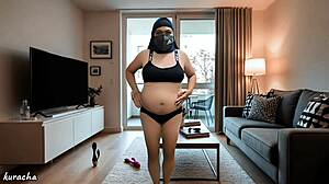 Pregnant Hijab Tease