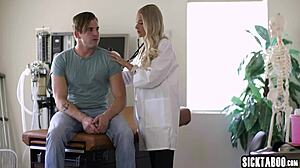 blonde doctor sucks