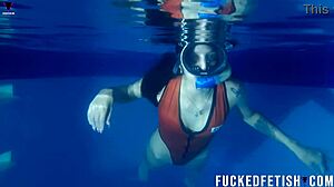 Underwater Mask Tease