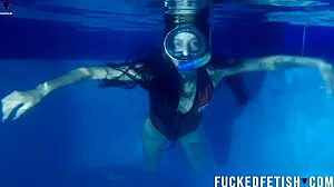 Underwater Mask Tease
