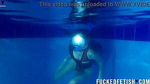 Underwater Mask Tease