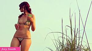 jeny smith beach tease