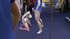 Raven works out hard