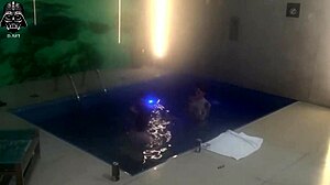 pool threesome fun