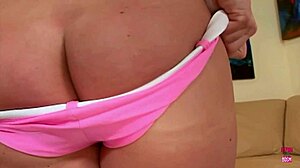 Blonde gets anal creampie