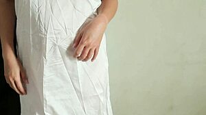 bokep indo ngintip istri teman ganti baju in satin dress