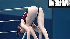 womens high diving voyeur