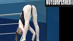 womens high diving voyeur
