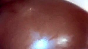 Ebony sideways bbc ride