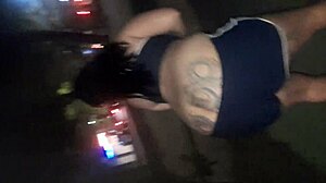 Street vagina touch
