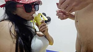 doggy anal banana treat