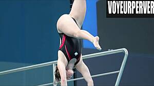 womens high diving voyeur