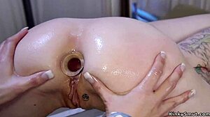 Milf doctor anal toying