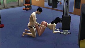 Raven works out hard