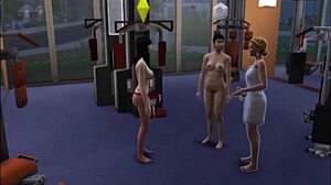 Raven works out hard