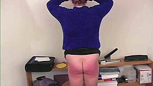 Mature boss spanks and fucks