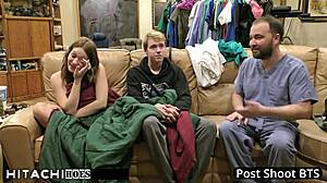 Pregnant slut gets orgasms