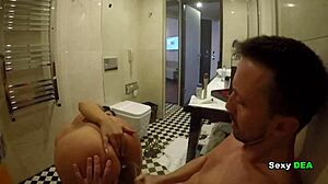 Naughty Bathroom Goddess Cleanup