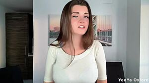 Stepmom caught masturbating at table