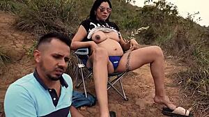 Outdoor milf quickie