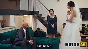 Brides natural body turned on