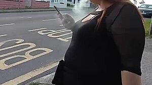 Wife Smoking Cigarette