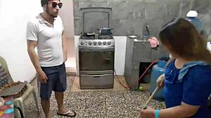 Boss pounds tight pussy